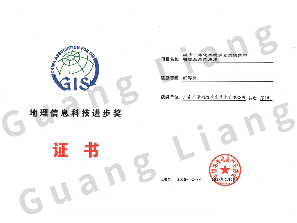 地理信息科技进取奖